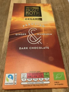 Read more about the article Moser-Roth Organic Peruvian Ginger and Mandarin Dark Chocolate