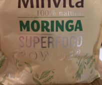 Organic Minvita Moringa Superfood Powder.