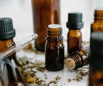 nousana essential oils brown bottles
